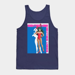 80s red anime bunny girl Tank Top